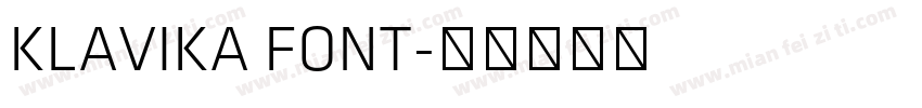 KLAVIKA FONT字体转换